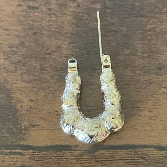 14 K Gold Filled Leverback Vintage Style Hoops New - Picture 2 of 4